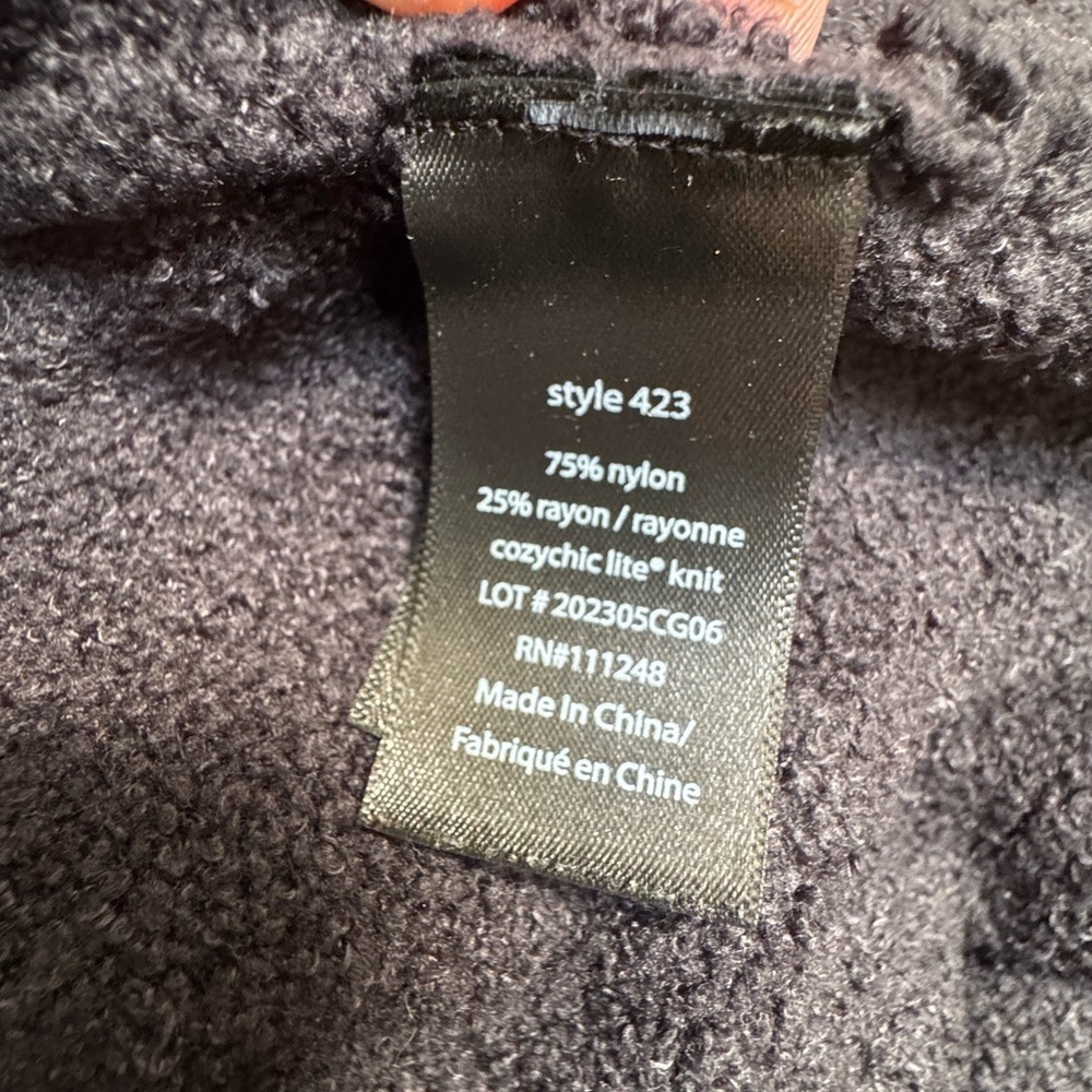 Barefoot Dreams CozyChic Lite Island Cardigan - Carbon Black - Picture 4 of 5